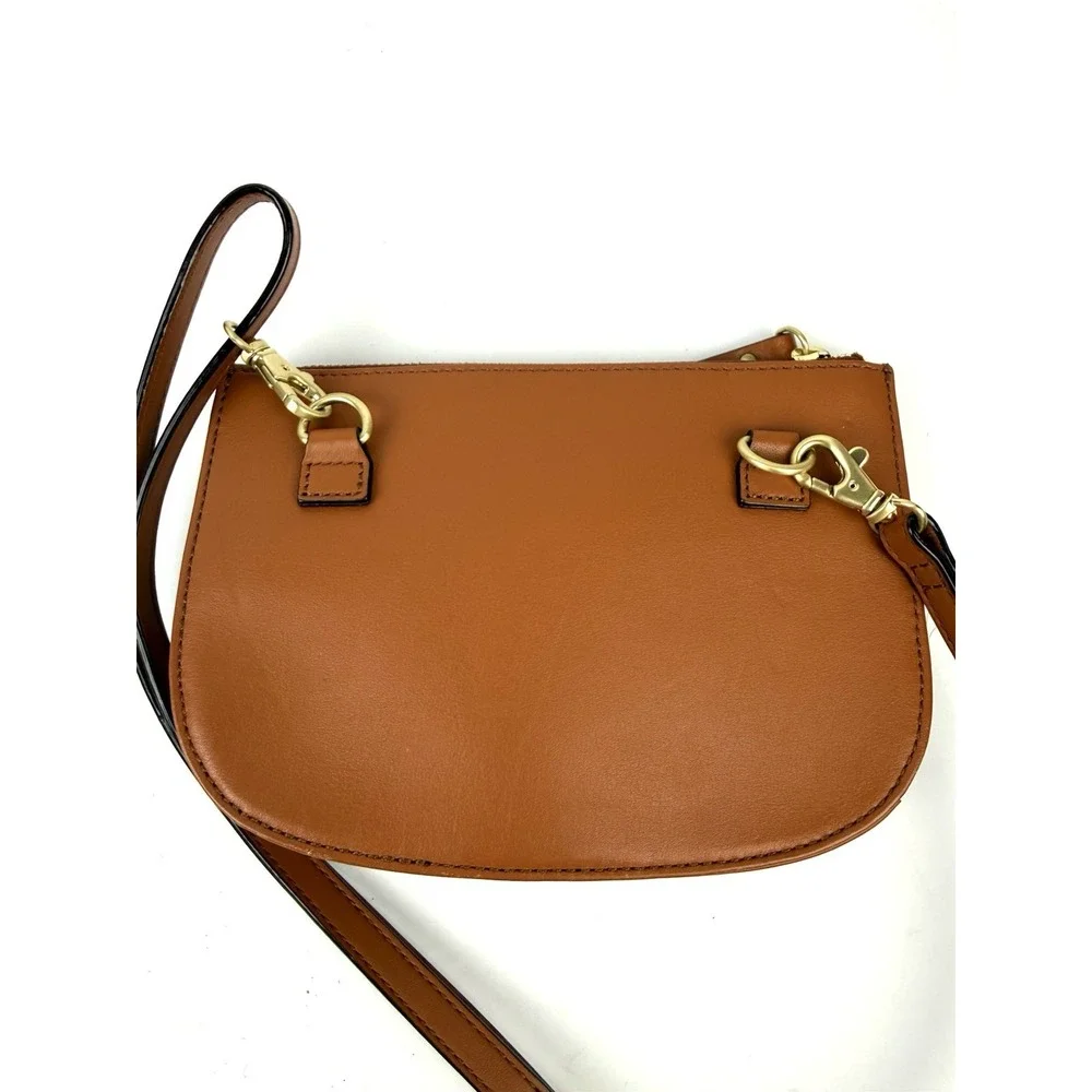 Lo & Sons Waverley Convertible Crossbody Bag Sienna Brown Nappa Leather NEW